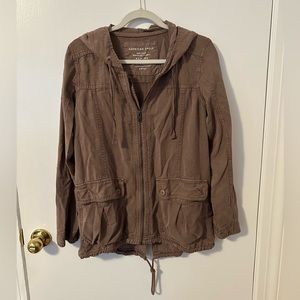 American Eagle Full Zip Hooded Field Jacket